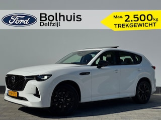 Mazda CX-60 2.5 e-SkyActiv PHEV 327pk Homura | Trekhaak | 2.500KG TREKGEWICHT! | Pano | Cruise | Stoel/Stuurverwarming | Camera | Clima | HUD |