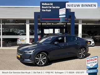 Polestar 2 Standard Range Single Motor 63kWh / Adaptieve Cruise-Control Stop&Go / Stoelverwarming / Elektr.-Stoelen met Geheugen / Elektr.-Wegklapbare Trekhaak / Dodehoek-Detectie / Rondom-Camerazicht / Keyless / Adaptieve LED-Koplampen / Standkachel / Elektr.-Achterklep / Apple-Carplay & Android-Auto / Navi / DAB Radio-Bluetooth / Armsteun V+A / PDC V+A / 19'' LMV / ENZ.