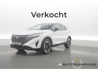 Nissan Qashqai 1.3 MHEV Xtronic N-Connecta | Rijklaar! | Dig. Cockpit | HUD | 360*+PDC | Vooruit-,Stuur-&Stoelverw. | Elek. Klep | Dodehoek | Adapt. Cruise | Climate | Nav+App.Connect | Keyless V