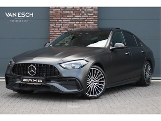 Mercedes-Benz C-klasse 200 4MATIC Premium+ AMG Line | Distronic+ | Panoramadak | Burmester | Memory | Massage | Stoelventilatie | Surround Camara | Trekhaak | Digital Light | Keyless Go |