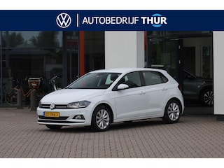 Volkswagen Polo 1.0 TSI Highline 95PK / 70kW, Door ons geleverd en onderhouden, 4 seizoenenbanden, parkeersensoren voor en achter (pdc), style interieur met zwarte dakhemel, 16" LMV, navigatie, adaptieve cruise control (acc), Apple Carplay & Android Auto, half lederen bekleding, verschillende rijmodi, elektrisch verstel- en verwarmbare buitenspiegels, DAB+, 2-zone climatronic, variabele laadvloer