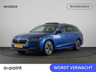 Skoda Superb Combi 1.5 TSI MHEV First Edition 150 pk Automaat (DSG) | Verlengde garantie | Navigatie | Panoramadak | Parkeersensoren (Park assist) | Rondomzicht camera | Matrix LED koplampen |