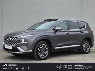 Hyundai Santa Fe 1.6 T-GDI PHEV Premium Sky / Dealer onderhouden / Fabrieksgarantie tot 03-2027 / Head Up Display / Trekhaak afneembaar / Glazen schuif- en kanteldak / EAER bereik 58 km bereik stad 69 km / Trekgewicht 1350 kg / Stuur- Stoel & Achterbank verwarming / Elektrische achterklep /