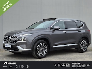 Hyundai Santa Fe 1.6 T-GDI PHEV Premium Sky / Dealer onderhouden / Fabrieksgarantie tot 03-2027 / Head Up Display / Trekhaak afneembaar / Glazen schuif- en kanteldak / EAER bereik 58 km bereik stad 69 km / Trekgewicht 1350 kg / Stuur- Stoel & Achterbank verwarming / Elektrische achterklep /