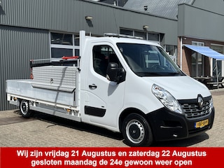 Renault Master T31 Z.E. L3H1 100% Elektrische Maxilift m50 laadkraan Airco Achterruitrijcamera Gereedschapskist Open laadbak Pick-up Ideaal voor emissie zone zero!!