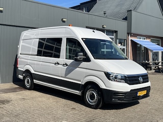 Volkswagen Crafter 35 2.0 TDI L3H3/L2H2 Werkplaatsinrichting Kastinrichting Servicewagen Omvormer Standkachel Airco Cruise controle Tekhaak 3000kg Camera Telefoonverbinding 1e eigenaar Dealer onderhouden Euro 6 Ex overheid