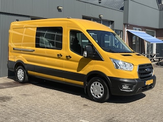 Ford Transit 350 2.0 TDCI L3H2 DC RWD Airco Cruise control Trekhaak 3500kg trekgewicht Kastinrichting 5-Persoons Telefoonverbinding Stoelverwarming Euro 6