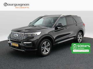 Ford Explorer 3.0 V6 457 Pk Automaat PHEV 7-Persoons | Stoel Verwarming/Ventilatie | Adaptive Cruise | 360 Camera | Trekhaak | Leer | Panoramadak | Bluetooth | 20 Inch | 60.556 Km !!