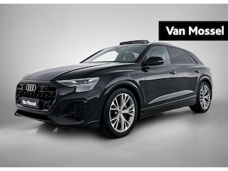 Audi Q8 55 TFSI e quattro Pro Line | Adaptive cruise control | Glazen panoramadak | Luchtvering | 360 graden camera | Dodehoekdetectie | Stoelverwarming voor & achter Head-up display | Elektr. voorst. geheugen best. | Matrix-LED | Trekhaak | Optiekpakket zwart |