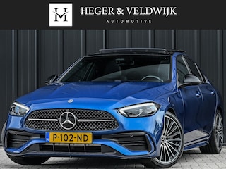 Mercedes-Benz C-klasse 180 AMG Line | NL-Auto | Panoramadak | Night-Pakket | Ambiance Interieur | Camera | Elektr. Verst. Voorstoelen + Verwarming |