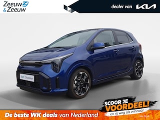 Kia Picanto 1.0 GDi GT-Line | AUTOMAAT | Schuifdak | Stoel en stuurverwarming | Lederen bekleding| Dodehoek detectie | Navigatie | Camera | Climate control |