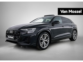 Audi Q8 55 TFSI e quattro Pro Line | Adaptive cruise control | Glazen panoramadak | Luchtvering | Head-up display | Dodehoekdetectie | Matrix-led | 360 graden camera | Elektr. voorst. geheugen best. | Trekhaak | Stoelverwarming voor & achter | Optiekpakket zwart |