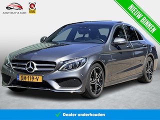 Mercedes-Benz C-klasse 180 Business Solution AMG / Elekt Trekhaak / Panoramadak / Navigatie-Pakket / Plus-Pakket / Volledige Historie /