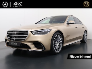 Mercedes-Benz S-klasse 580 e 4MATIC AMG Line | Panorama - Schuifdak | Nappa Lederen Bekleding | Head-Up Display met Augmented Reality | Stoelverwarming Voor + Achter | Zonnescherm Pakket | Luchtvering en Achterasbesturing