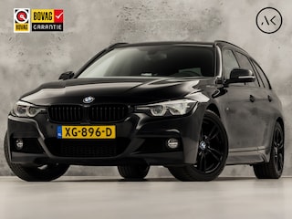 BMW 3-serie Touring 318i M Sport Automaat (GROOT NAVI, M PAKKET, BLACK PACK, VIRTUAL COCKPIT, GETINT GLAS, LEDER, SPORTSTOELEN, STOELVERWARMING, PARKEERSENSOREN, NIEUWSTAAT)