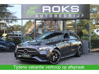 Mercedes-Benz C-klasse Estate 300 e AMG Line Night Pakket/360Camera/Keyless/Head-up/Burmester/Memory/Sfeerverlichting/Luchtvering/Panoramadak/H-leder/19Inch