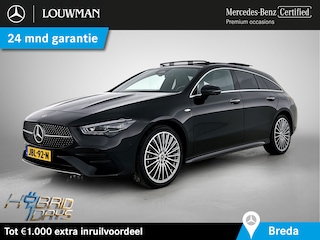 Mercedes-Benz CLA Shooting Brake 250 e Star Edition AMG Plug-In Hybride AMG Line | Night Pakket | Panoramadak | Parkeerpakket met 360°-camera | Memory Voorstoelen. Inclusief 24 maanden Mercedes-Benz Certified garantie voor Europa.