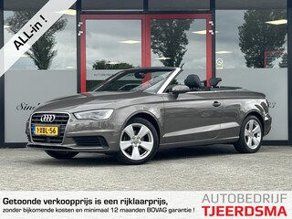 Audi A3 Cabriolet 1.4 TFSI CoD Ambition Pro Line Plus | Trekhaak | Lederen Bekleding | Nekverwarming | Adaptieve Cruise Control | Stoelverwarming | LED Koplampen | Navigatie |
