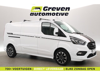 Ford Transit Custom 2.0 TDCI L1H1 Sport 185PK | Automaat | Airco | Cruise | Camera | Carplay | 3 Zits | 2xSchuifdeur | Trekhaak