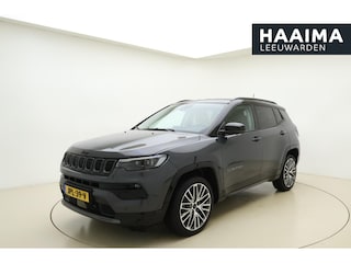 Jeep Compass 1.5T 130pk Automaat e-Hybrid S | Navigatie | Lederen bekleding | Adapt. Cruise control | Climate control | Stoel- & stuurverwarming | Lichtmetalen velgen | Dakrails