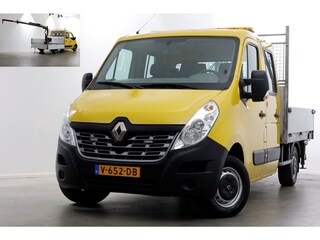 Renault Master T35 2.3 dCi 130pk E6 L2H1 D.C. Open Laadbak + HIAB 013T Kraan 12-2016