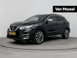 Nissan Qashqai 1.3 DIG-T Tekna + | airco automatisch | Apple Carplay/Android | cruise control adaptief | dodehoek detectie | LED koplampen | lederen bekleding | lichtmetalen velgen 19" | navigatiesysteem full map | panoramadak |