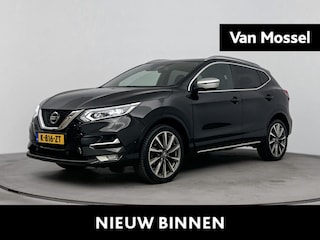 Nissan Qashqai 1.3 DIG-T Tekna + | airco automatisch | Apple Carplay/Android | cruise control adaptief | dodehoek detectie | LED koplampen | lederen bekleding | lichtmetalen velgen 19" | navigatiesysteem full map | panoramadak |