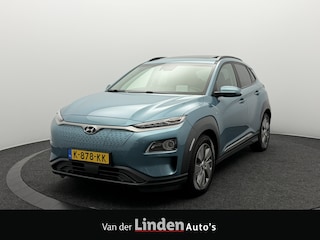 Hyundai Kona EV Limited 64 kWh 3- Fase SOH 95,6% | Warmtepomp | Elektrisch Schuif/Kanteldak | Camera | Leer | Head-Up Display