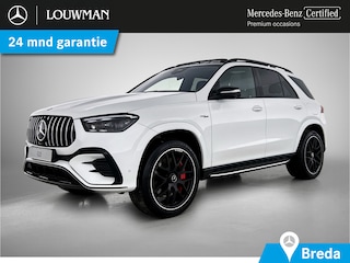 Mercedes-Benz GLE Mercedes-AMG 53 Hybrid 4MATIC+ Alarm Klasse 3 | 22 Inch AMG Velgen | Trekhaak | Night Pakket | Head-up-Display | Airmatic | Panorama Schuif-Kanteldak | Inclusief 24 maanden MB Certified garantie voor Europa.
