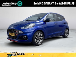 Hyundai i10 1.0 T-GDI N Line 5-zits | Rijklaarprijs | Climate Control | Navigatiesysteem | Parkeersensoren achter | Apple CarPlay & Android Auto |101 PK | N-Line | Stoel- en stuurverwarming | Cruise Control | 12 maanden BOVAG garantie