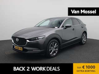 Mazda CX-30 2.0 e-SkyActiv-X M Hybrid Luxury | Automaat | Navigatie | Leder | Trekhaak | Memory seats | DAB | Head up display | camera | Stoel- Stuurverwarming | Elektrische Achterklep | Climate control | Cruise control