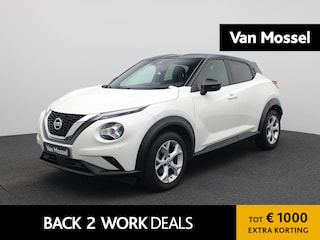 Nissan Juke 1.0 DIG-T Tekna | Automaat | Keyless | Sport stoelen | DAB | Half Leder | BOSE | Navigatie | Climate control | LMV | Bluetooth | Stoel verwarming | Camera 360 |
