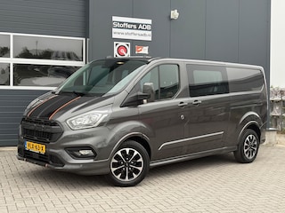 Ford Transit Custom 320 2.0 TDCI 185pk L2H1 Sport DC | L+R SCHUIF | CarPlay | Raptor | Automaat | Trekhaak | Leder | 5-Zits