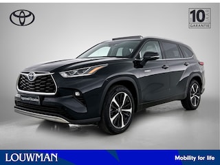 Toyota Highlander 2.5 AWD Hybrid Premium | Dealer Onderhouden | Panorama schuif/kantel dak | JBL | Head-Up Display | 360 camera+ binnenspiegel | Stoelventilatie | Stoel+stuurverwarming+ Achterbank | Elektrische Achterklep | Navigati