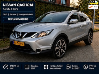 Nissan Qashqai 1.2 Tekna Grijs 2017 LEDER|PANO|CAMERA|NAP