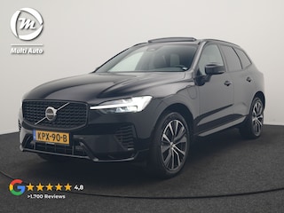 Volvo XC60 T8 AWD R-Design LONG RANGE PHEV 455pk Dealer O.H. | Trekhaak Af Fabriek | Panodak | Lederen Sportstoelen Memory & Verwarmd | Stuur Verwarmd | Keyless | Apple Carplay | Google Assistent | DAB | 20"L.M | Cruise Control | Plug In Hybrid |