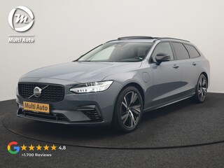 Volvo V90 T6 AWD Plus Dark PHEV 350pk Dealer O.H. | Trekhaak Af Fabriek | Panodak | Adaptive Cruise | Camera | Harman / Kardon | Lederen Comfortzetels Memory & Ventilatie | Keyless | Blis | Stoelen & Stuur Verwarmd | Apple Carplay | Google | Plug In Hybrid |