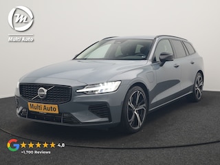 Volvo V60 T6 AWD Plus Dark LONG RANGE PHEV 350pk Dealer O.H. | Adaptive Cruise | Camera | Harman / Kardon | Lederen Sportstoelen Memory & Verwarmd | Keyless | Blis | Stuur Verwarmd | Google Assistent | Apple Carplay | Plug In Hybrid |
