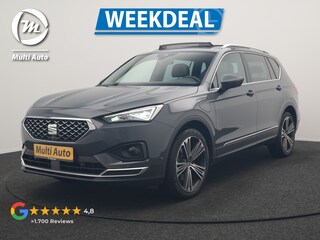 Seat Tarraco 1.4 TSI e-Hybrid Xcellence PHEV 245pk Dealer O.H. | Panodak | Adaptive Cruise | 360 Camera | Sfeerverlichting | Voorstoelen Verwarmd | Keyless | Blis | Apple Carplay | Navigatie | DAB | Plug In Hybrid |