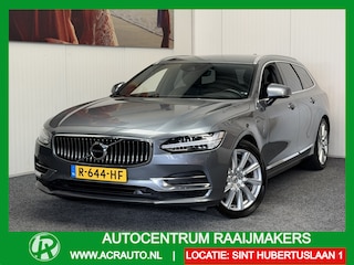 Volvo V90 2.0 T8 AWD INSCRIPTION AUTOMAAT LEDER NAVIGATIE ADAPTIVE CRUISE CONTROL STOEL EN STUURVERWARMING RIJSTROOKSESNOREN DODEHOEKSENSOREN ZEER MOOI !!