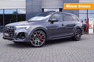 Audi Q7 60 TFSi S Competition 490pk/ Panodak/ Sportstoelen leer ruitmotief/ Trekhaak wegklapb./Luchtvering/Head-up/4-wielbest/soft close