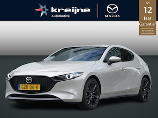 Mazda 3 2.0 e-SkyActiv-X M Hybrid 186 Exclusive-line | Apple Carplay/Android Auto | Adaptieve Cruise | Afneembare Trekhaak | 360 Camera | BOSE | Stoel/Stuurverwarming |