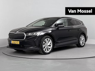 Skoda Enyaq iV 60 AApple Carplay | Android Auto | Bluetooth | Buitenspiegels Elektrisch verstel- en Verwarmbaar | Cruise Control Adaptief | Electronic Climate Control | Lichtmetalen Velgen | Navigatiesysteem | trekhaak Elektrisch Uitklapbaar Sportstuur | Lederen Bekleding | Stoelverwarming | Head-up Display | Panoramadak |  Parkeersensor Achter | Stuurwiel Multifunctioneel |