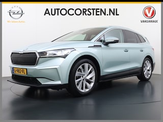 Skoda Enyaq iV 60 Panoramadak Leder Stuur+Stoel+Achterbankverwarming 3-Zone Ecc Navi Apple Carplay Android Auto Draadloze Telefoonlader SOH 90.6% Elek.Achterklep Privacy Glas Lmv 20" Led Pdc Isofix DAB Lane Assist Dealeronderhouden Origineel Nederlandse Auto Zeer Compleet