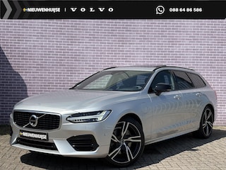 Volvo V90 2.0 T8 AWD R-Design | 360º Camera | Luchtvering | Stoel/stuur verwarming | Power seats | Memory | Trekhaak | Panoramadak | Adaptieve cruise | Carbon inleg | Keyless entry/start | Bowers & Wilkens | DAB | BLIS |