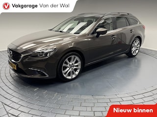 Mazda 6 Sportbreak 2.0 SkyActiv-G 165 TS+ Afn.Trekhaak-Navigatie-Cr.contr-Clima-Camera-Parkeersensoren-Stoel/Stuurverwarming-Lm19''velgen-Leder-LED