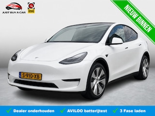 Tesla Model Y Long Range AWD 75 kWh SOH 94,9% / 20'' LMV ( € 2.300 ) / 3 Fase / Panorama / Stoelverwarming / Memory / Dodehoek / Full-LED /