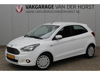 Ford Ka+ 1.2-86pk Trend Ultimate 5drs. Keurig nette en goed onderhouden Ford Ka+ voor nog jaren rijplezier, slechts 58.000km ! Airco, r/cd speler, cruise control, 5-drs., USB-aansluiting, elektr. ramen voor, centr. port. vergr. etc.