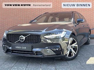 Volvo V90 2.0 B4 R-Design Mild hybrid, Automaat, Panoramadak, Trekhaak semi elektrisch wegklapbaar, Head-up display, Stoel- en stuurverwarming, Parkeercamera, Parkeerverwarming met timer, Harman Kardon audio