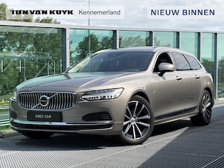 Volvo V90 2.0 T6 AWD Inscription PHEV, Automaat, Panoramadak, Luchtvering, Leder, Head-up display, Stoel- en stuurverwarming, Harman Kardon audio, Extra getinte ramen achter, Parkeerverwarming met timer